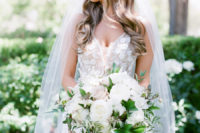 gorgeous long veil for a bride