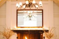 11 consider having a fireplace in your venue, it will warm up the space and make it super cozy, whether it’s a reception or a ceremony space