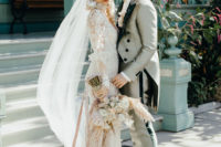 01 This wedding of popular fashionistas had an incredible theme – Victorian Marie Antoinette meets Southwestern folk