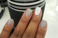 05 chic winter neutrals, white, grey and silver glitter for a bride who wants a fresh take on neutrals
