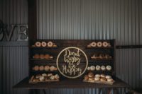 cute wedding donut bar