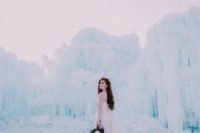 18 why not go to an ice castle for your wedding pictures, you’ll look like an ice queen