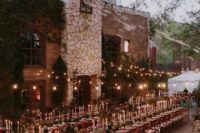 harry potter inspired wedding reception space