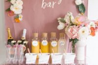 16 a bubbly bar is a cool and relaxed idea for a brunch wedding, no need for strong alcohol