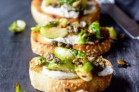 03 crispy sprout and caper bruschetta is a delicious appetizer that will make everyone love sprout