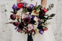 bold bouquet in moody tones