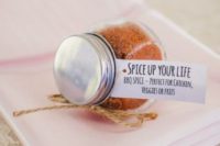08 homemade barbecue spice in jars are cool wedding favors that will remind of your wedding