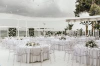 edgy modern wedding reception decor