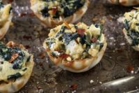 13 vegan spinach artichoke cups are a crowd favorite tucked inside a crispy and flaky shell