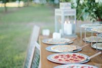 14 a pizza food bar will save on your budget while making your wedding very relaxed and casual