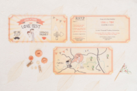 14 an illustrated ticket-style wedding invitation suite is a gorgeous idea