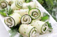 22 vegan garlic and herb zucchini roll ups are raw, grain free, gluten free and paleo appetizers