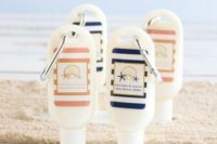 23 personalized sunscreens with carabiners are terrific for tropical destination weddings
