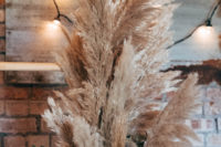 pampas grass looks great as part of wedding’s decor