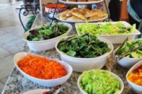 03 a fresh salad bar is the most evident idea for a vegetarian wedding, fresh veggies are healthy