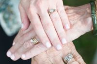 07 a bride can take a pic with her mom and grandmother and the rings to show off all the generations