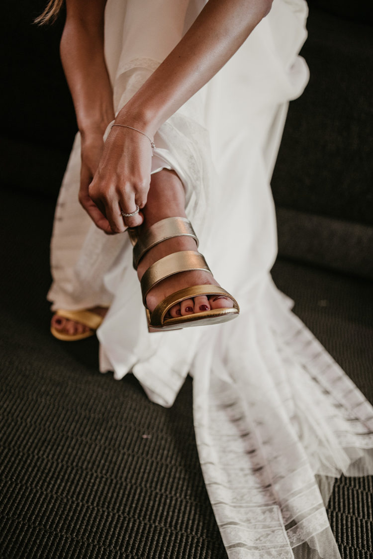 strappy silver mules are a cool idea, they are trendy and metallics is a bright and shiny touch