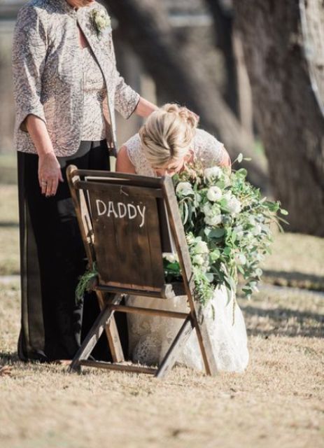 if someone you love passed away before your wedding, this is a great idea to honor the person