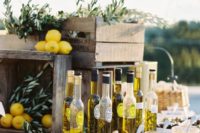 12 an olive and olive oil tasting bar is a gorgeous idea for a Mediterranean wedding