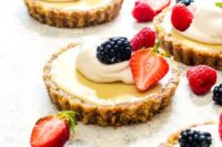 12 white chocolate lemon cream tarts are healthy, vegan, paleo and gluten-free and you’ll totally enjoy the taste