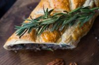 13 a mushroom Wellington with rosemary and pecans is a simple and tasty vegan main dish