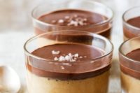17 vegan and gluten-free peanut butter mousse with creamy chocolate ganache and features an airy texture