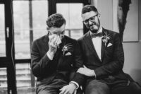 21 a groom crying during the ceremony – yes, many couple are crying during that