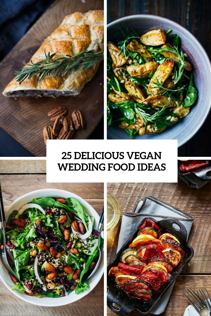 delicious vegan wedding food ideas cover