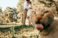 26 you may include your pet into your wedding like that, too, this is really hilarious