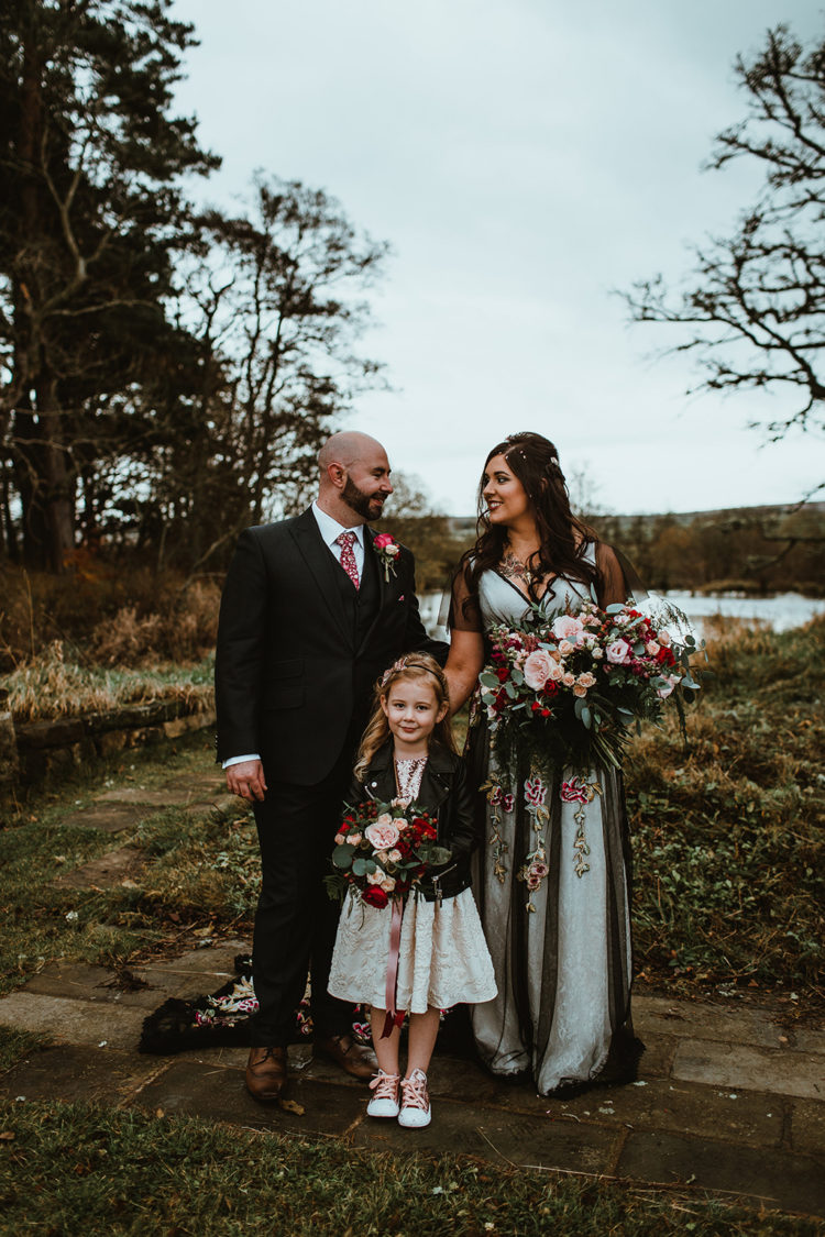 This gorgeous wedding was inspired by the Gothic wedding gown and enchanted forests