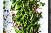 04 asparagus, pea and mint salad is a very fresh idea, which embraces all the seasonal elements of spring