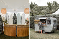 08 A surfer bar and a shaved ice cream bar were a great idea to pull off at a tropical wedding