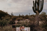 10 Having a reception right in the Arizona desert, among cacti is a gorgeous way to celebrate