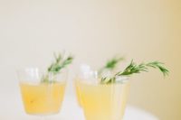 22 pear ginger fizz is a cool flavorful combo with vodka and can be topped with fresh rosemary