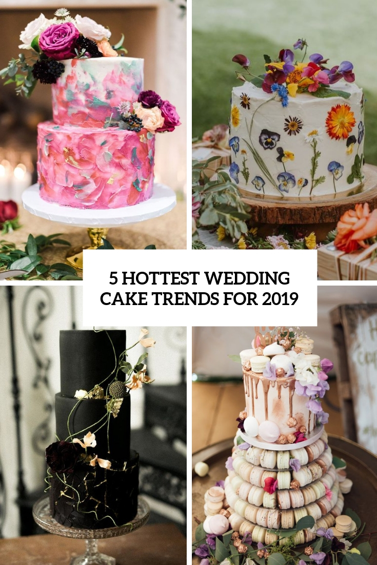 hottest wedding cake trends for 2019 cover