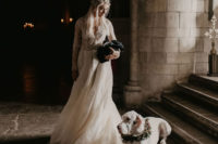 05 The bride with a dragon egg and a large dog by her instead of dragons