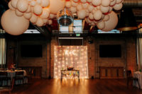 09 The reception decor included nude balloons in various sizes and even a disco ball, yay