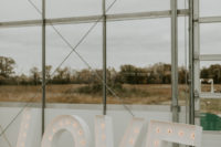 10 Oversized marquee letters are a nice idea for wedding decor
