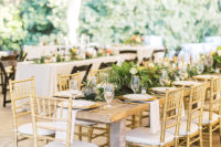 10 The wedding reception also had a strong Palm Springs feel with lots of tropical greenery and bright blooms