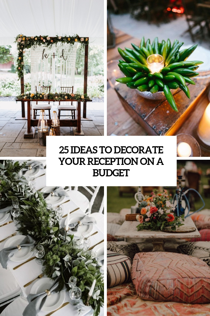 ideas to decorate your reception on a budget cover