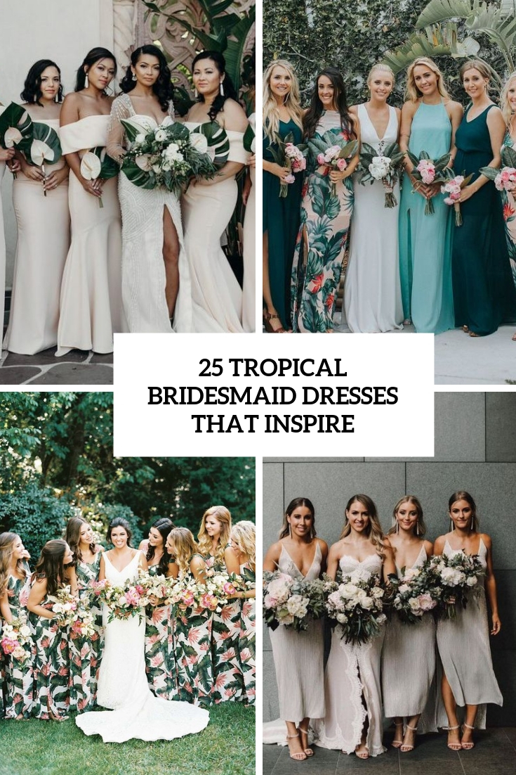 tropical bridesmaid dresses that inspire cover