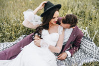 01 This couple planned a cool boho wedding around the solstice and every detail was perfectly styled