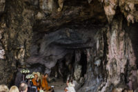 02 To start off the day, the two had a Buddhist ceremony in the morning in a cave