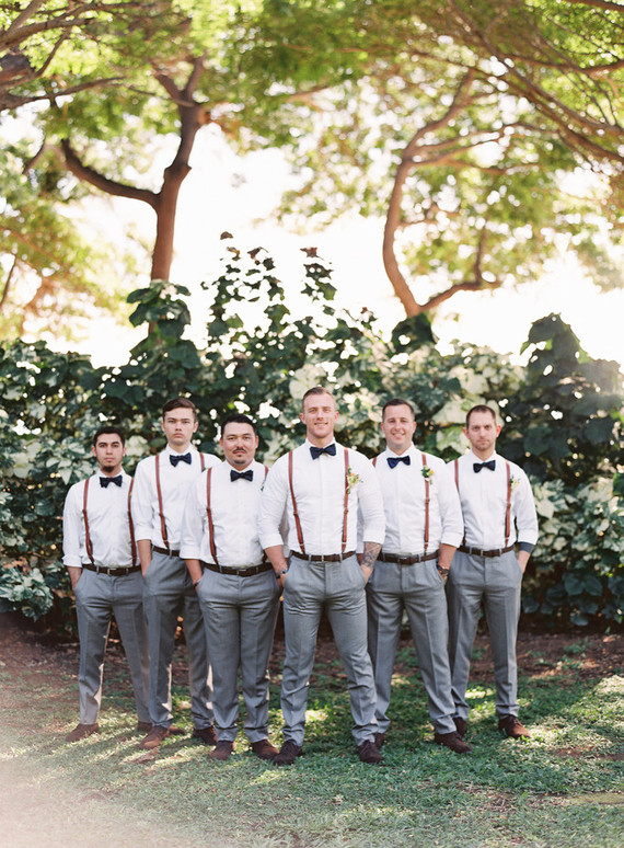 The groomsmen were rocking the same looks as the groom
