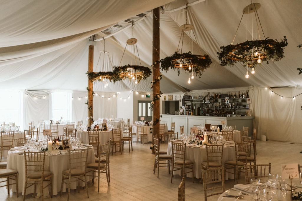 overhead greenery is an awesome choice for a spring wedding