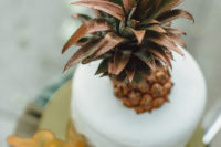 a mix of white and copper works well for this cake