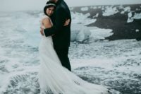 10 a moody and icy Icelandic coast is a great place to tie the knot and is very romantic