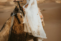 10 The bride rode a camel after the cermeony and picnic to enjoy