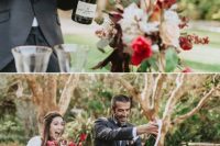fall wedding shoot in rich colors