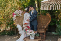 01 This wedding shoot seemed to take place in a hidden tropical paradise, it was filled with boho beauty and glam